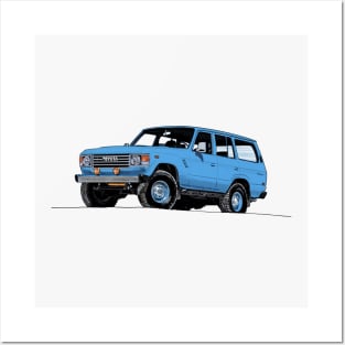 Toyota series 60 blue Posters and Art